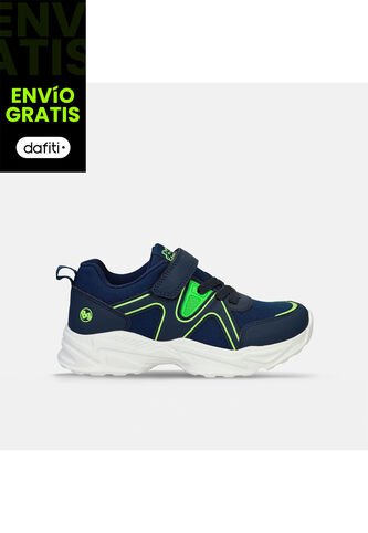 Tenis Infantil Para Niño Bubblegummers Azul Turco Phelps 26-29 Bubblegummers