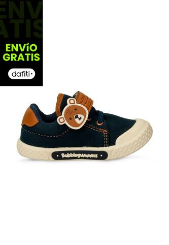 Tenis Bebé Para Niño Bubblegummers Azul-Miel Pato Bubblegummers