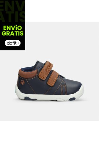 Tenis Bebé Para Niño Bubblegummers Azul-Miel Sereno Bubblegummers