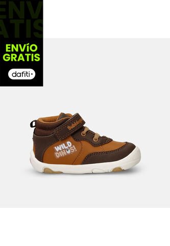 Tenis Bebé Para Niño Bubblegummers Miel-Café Sammer Bubblegummers