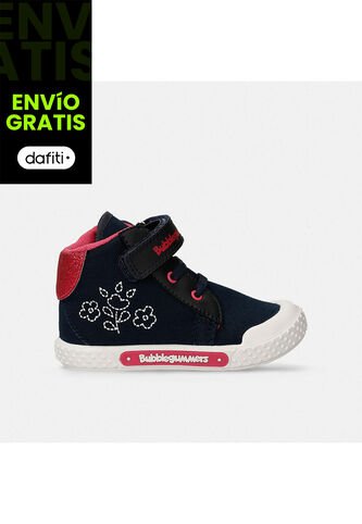 Tenis Bebé Para Niña Bubblegummers Azul-Fucsia Sophia Bubblegummers