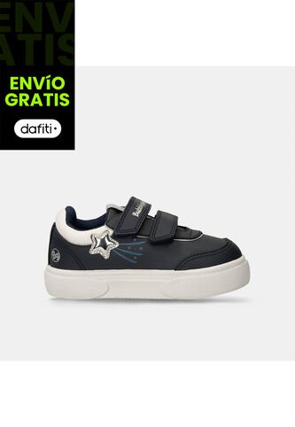 Tenis Infantil Para Niña Bubblegummers Azul-Plata Sandy Bubblegummers