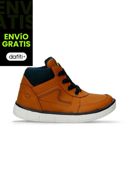 Botas Infantil  Para Niño Bubblegummers Camel-Azul Querido
