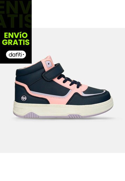 Tenis Junior Para Niña Bubblegummers Azul-Rosado Sagrario