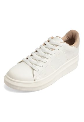 TENIS BLANCOS CON CHULO BEIGE CAROL