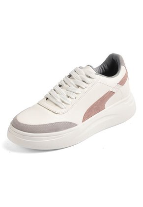 TENIS BLANCOS CON GRIS Y ROSADO ZAHARAM