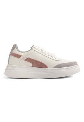 TENIS BLANCOS CON GRIS Y ROSADO ZAHARAM