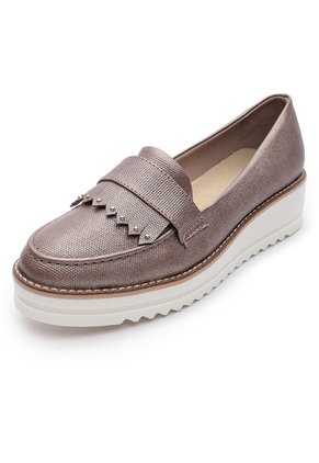 ZAPATO ORO ROSA CORRUGADO BULL TERRIER DIANA