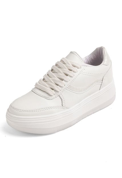 TENIS BLANCOS CON APLIQUES BEIGES KYLIE