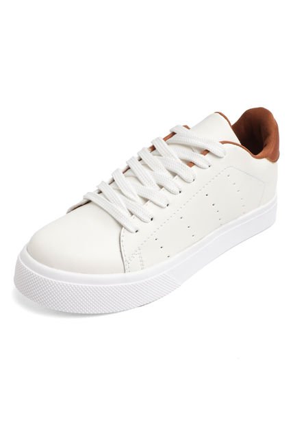 TENIS BLANCOS CON CHULO MIEL ONE SMITH