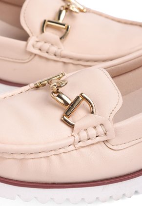 TUBULAR BEIGE CON HERRAJE DORADO GENARA