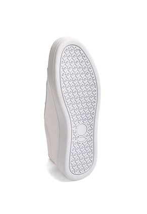 TENIS BLANCOS CON CHULO CHAROL PLATA ATILENEA