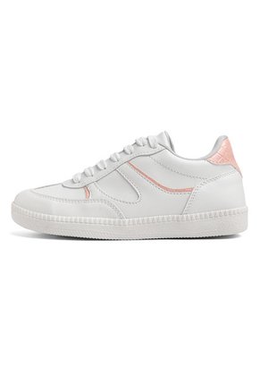 TENIS BLANCOS CON APLIQUES ROSADOS LIZZIE