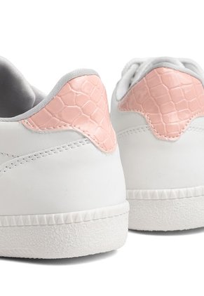 TENIS BLANCOS CON APLIQUES ROSADOS LIZZIE