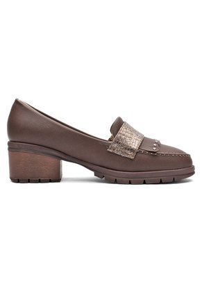 ZAPATO CAFE CON FLECOS BULLTERRIER DIANAM