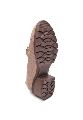 ZAPATO BEIGE GRABADO BULLTERRIER CYEL