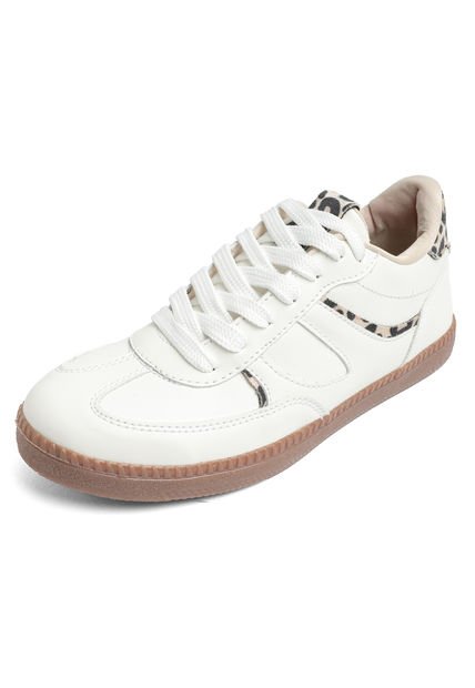 TENIS BLANCOS CON APLIQUES ANIMAL PRINT LIZZIE