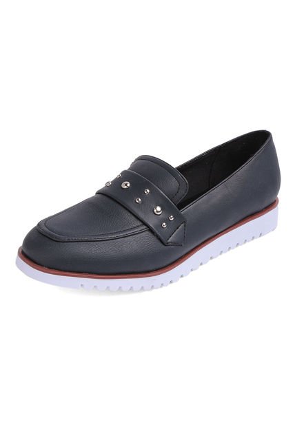 ZAPATO AZUL CON TACHES AMINA