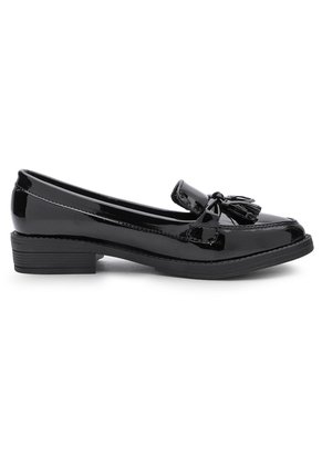 ZAPATO NEGRO CON FLECOS BULL TERRIER CORALY