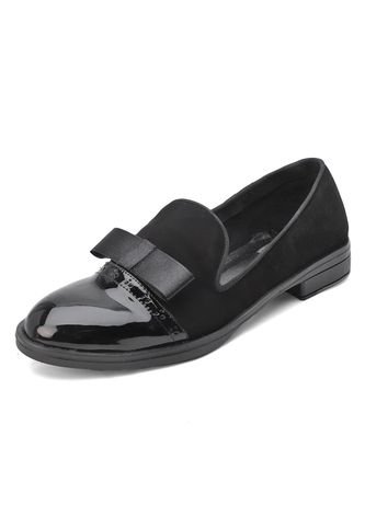 ZAPATO DE DAMA EN GAMUZA BULL TERRIER COLOR NEGRO BUILAR BULL TERRIER