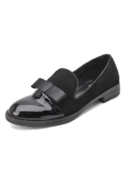 ZAPATO DE DAMA EN GAMUZA BULL TERRIER COLOR NEGRO BUILAR