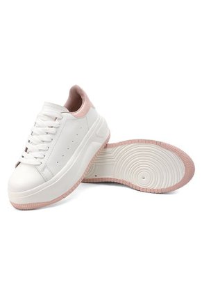 TENIS BLANCOS CON CHULO ROSADO BULL TERRIER DASHA