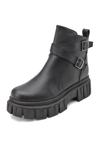 BOTA NEGRA CON HEBILLAS BULL TERRIER MADISON BULL TERRIER