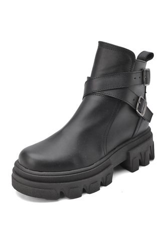 BOTA NEGRA CON HEBILLAS BULL TERRIER MALAK BULL TERRIER