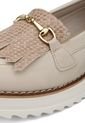 MOCASINES BEIGE CON HERAJE DORADO BRIELLE de BULL TERRIER