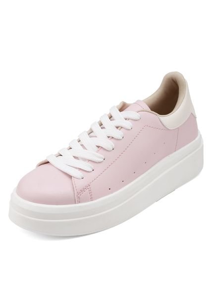 TENIS ROSADOS CON CHULO BEIGE BULL TERRIER DASHIA
