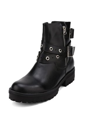 BOTA NEGRA CON CORREAS BULL TERRIER BOYKAL