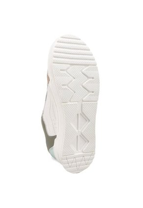 TENIS BLANCOS CON APLIQUES BEIGES Y VERDES BULL TERRIER SAMBA