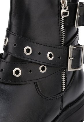 BOTA NEGRA CON CORREAS BULL TERRIER BOYKAL