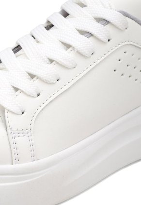 TENIS BLANCOS PERFORADOS CON CHULO GRIS Y PLATA BULL TERRIER IBBIE