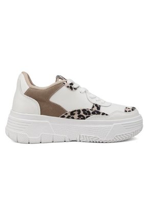 TENIS BLANCOS CON APLIQUES EN ANIMAL PRINT BULL TERRIER ANNIE