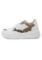 TENIS BLANCOS CON APLIQUES EN ANIMAL PRINT BULL TERRIER ANNIE de BULL TERRIER