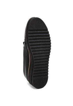 MOCASINES NEGROS EN CHAROL CON GRABADO Y HERRAJE DORADO BULL TERRIER DITI