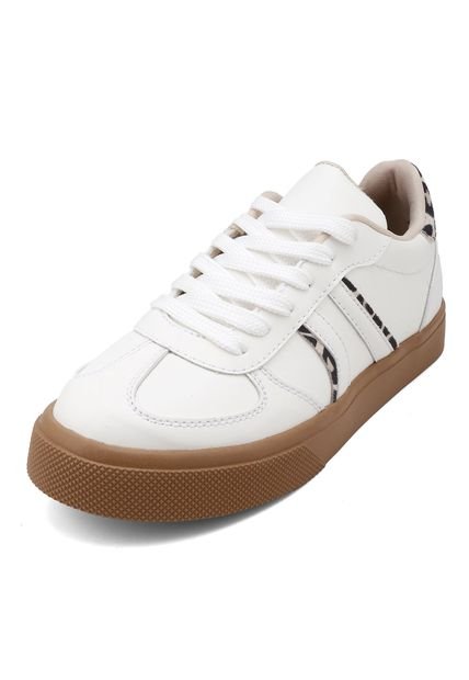 TENIS NEGROS CON APLIQUES BLANCOS PARIS