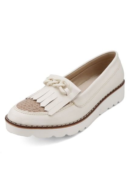 ZAPATO BEIGE CON HERRAJE COMBINADO BULL TERRIER LAIA
