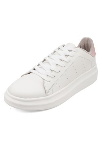 TENIS BLANCOS CON CHULO ROSA BULL TERRIER CAROL BULL TERRIER
