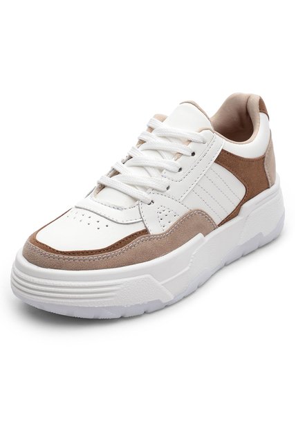 DEPORTIVO BLANCO/BEIGE/CAFE BULL TERRIER CARLANY