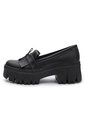 MOCASIN TIPO CUERO NEGRO BULL TERRIER CHLOE de BULL TERRIER