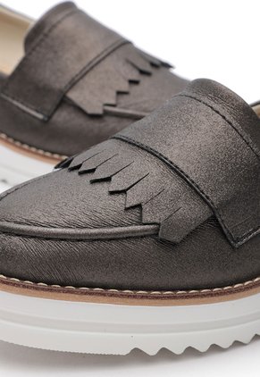 ZAPATO CAFE METALIZADO BUL TERRIER DIANA