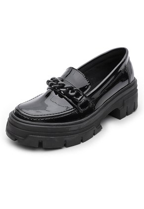 MOCASIN NEGRO CON HERRAJE BULL TERRIER SALOME