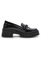 MOCASIN NEGRO CON HERRAJE BULL TERRIER SALOME de BULL TERRIER