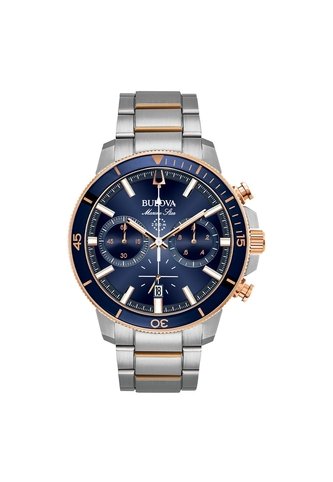 Reloj Bulova Hombre Marine Star. Acero Inoxidable Plateado 98B301 Bulova