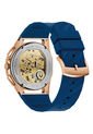 Relojes Bulova Hombre CURV MR ST BL. Silicona Azul 97A185 de Bulova