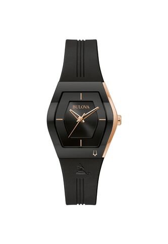 Reloj Bulova Mujer Latin Grammy. Silicona Negro 97L163 Bulova
