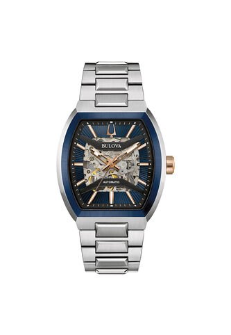 Reloj Bulova Hombre Automático Maquina. Acero Inoxidable Plateado 98A319 Bulova