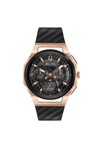 Reloj Bulova Hombre Curv. Silicona Negro 98A185 Bulova